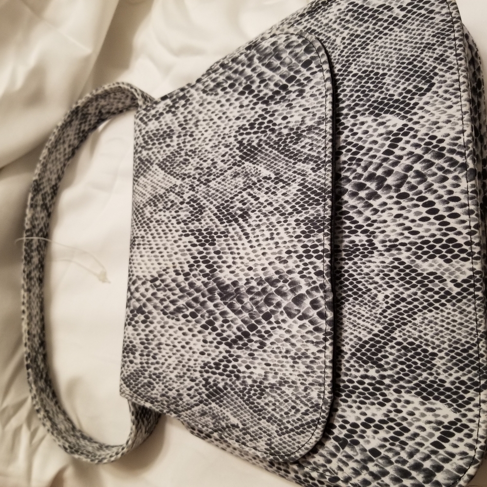 Black and white purse